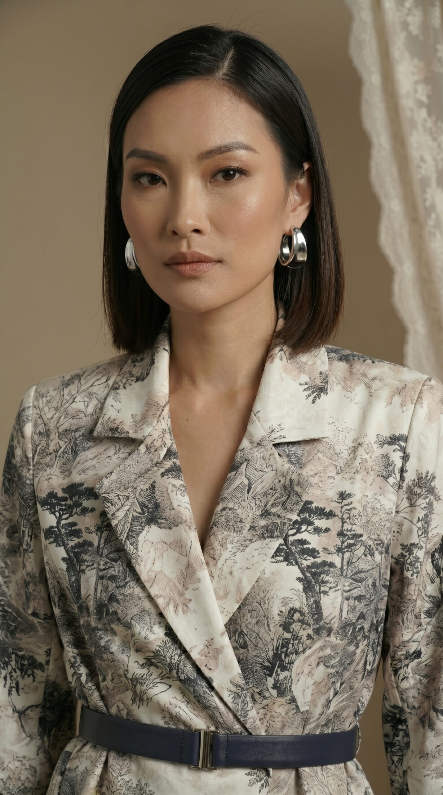 Misty Forest Printed Jacket Set - Image 3
