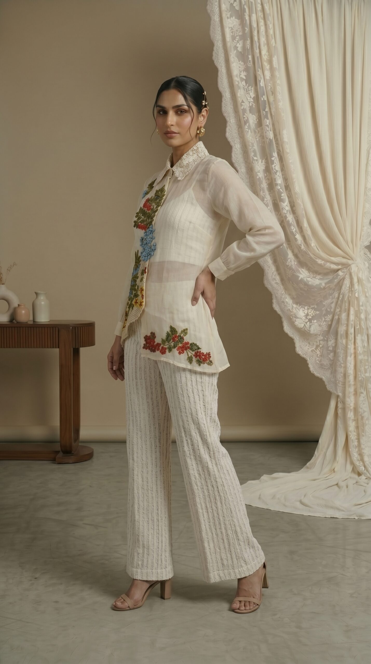 Botanical Grace Embroidered Outfit - Image 2
