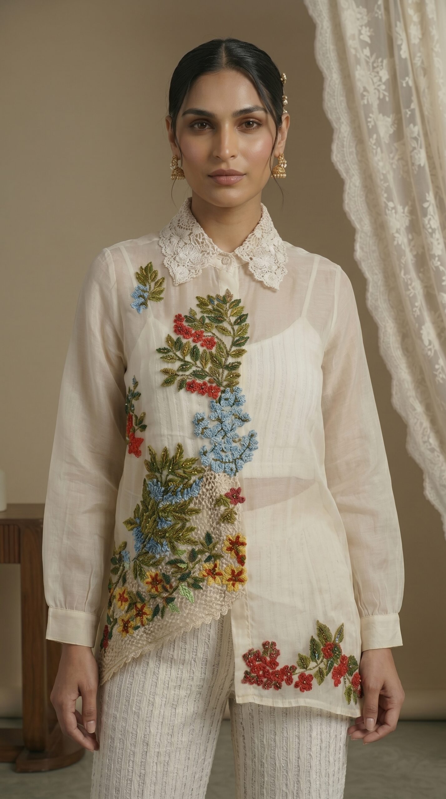 Botanical Grace Embroidered Outfit - Image 3